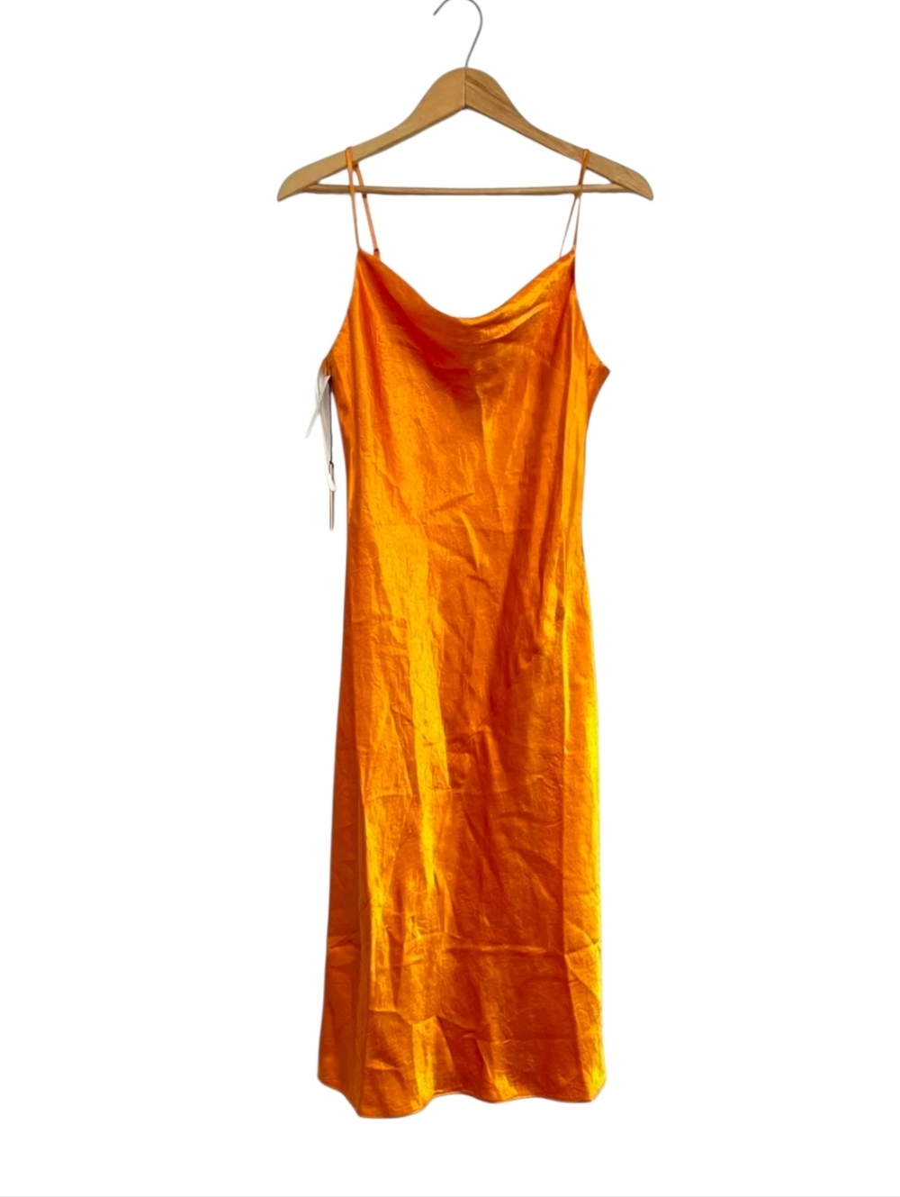 Babaton De Niro Slip Dress Orange Size Small NWT